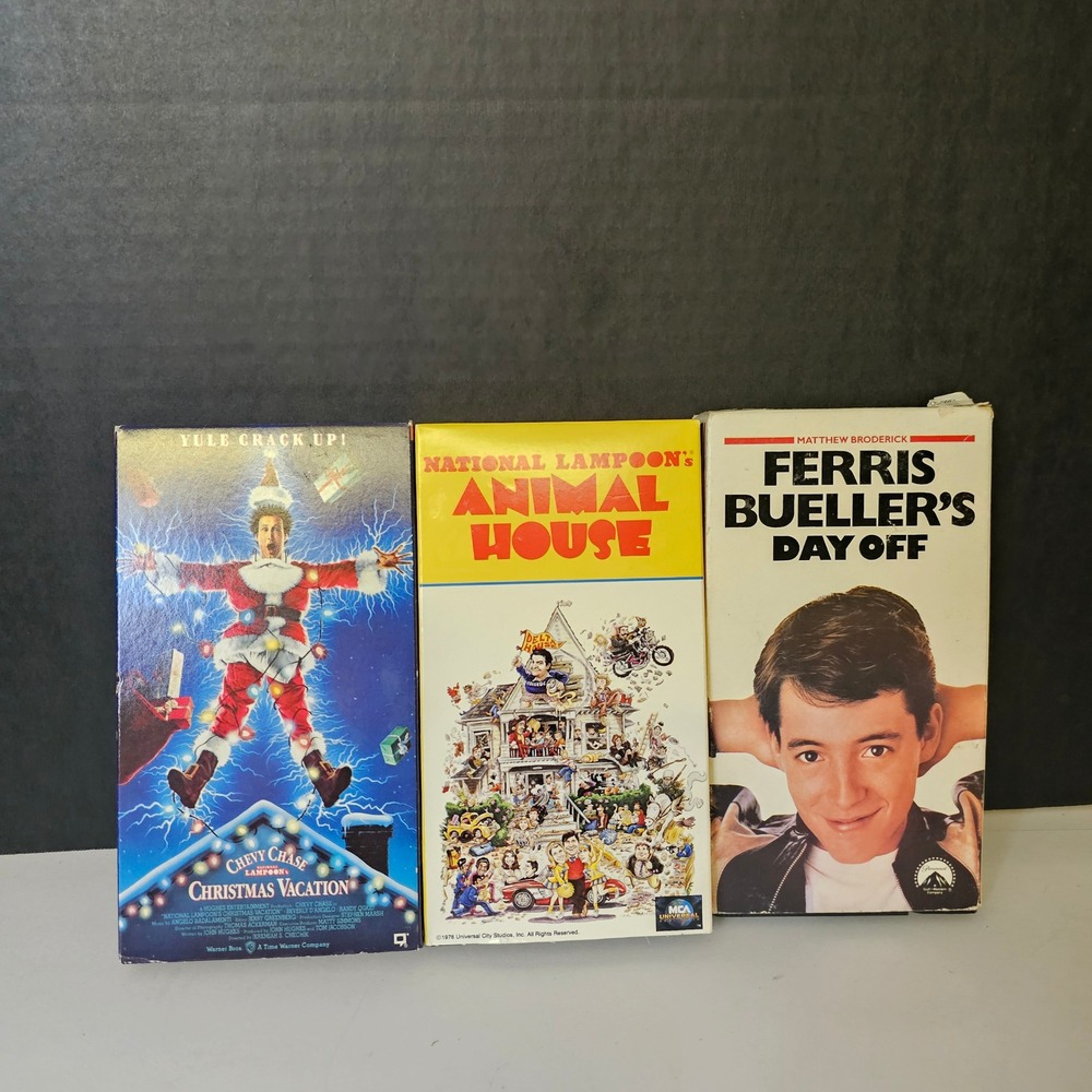 Ferris Bueller Animal House Christmas Vacation VHS 80s Comedies